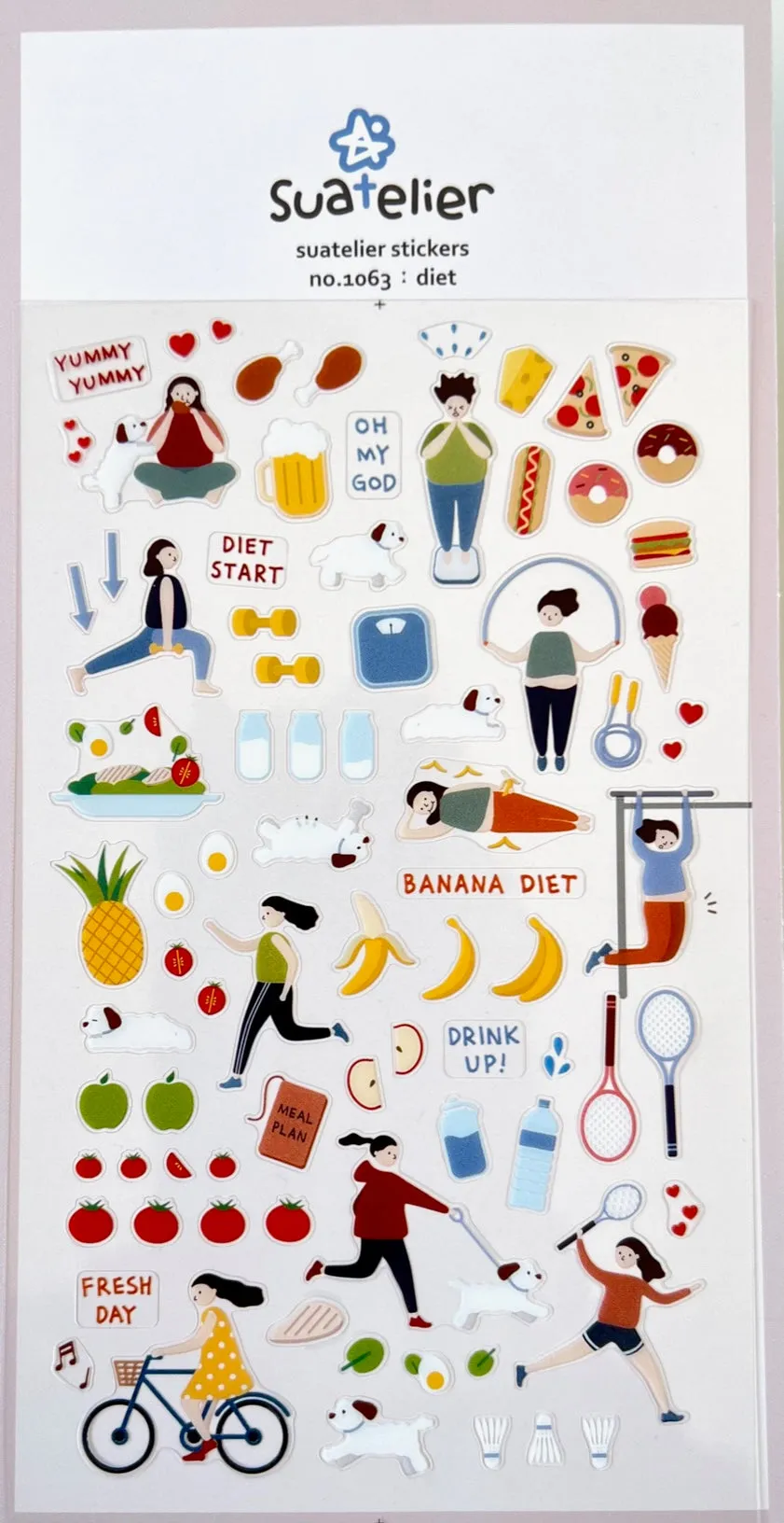 01063 DIET & EXERCISE LIFE STICKERS-12