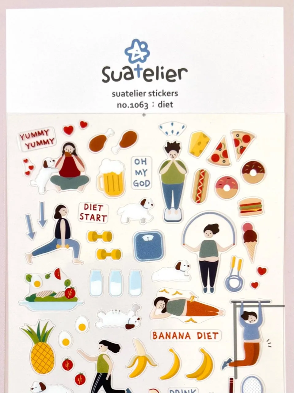 01063 DIET & EXERCISE LIFE STICKERS-12