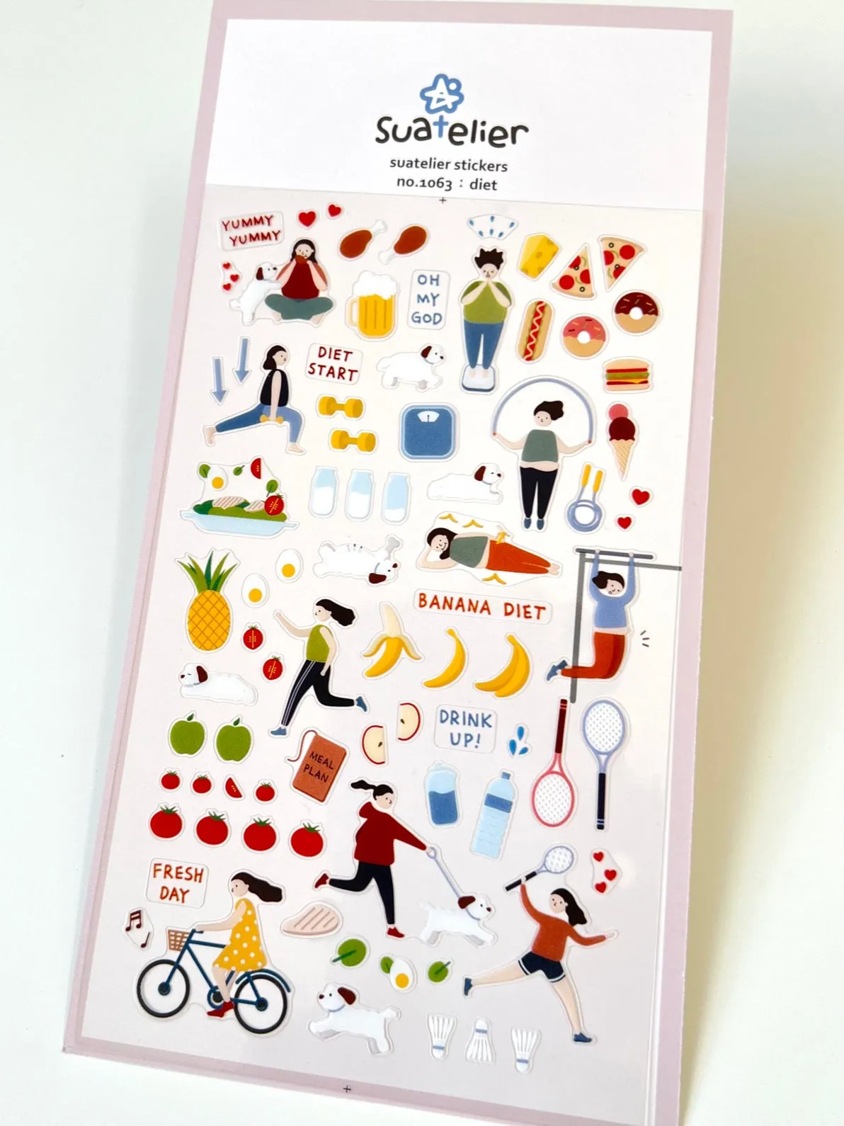 01063 DIET & EXERCISE LIFE STICKERS-12