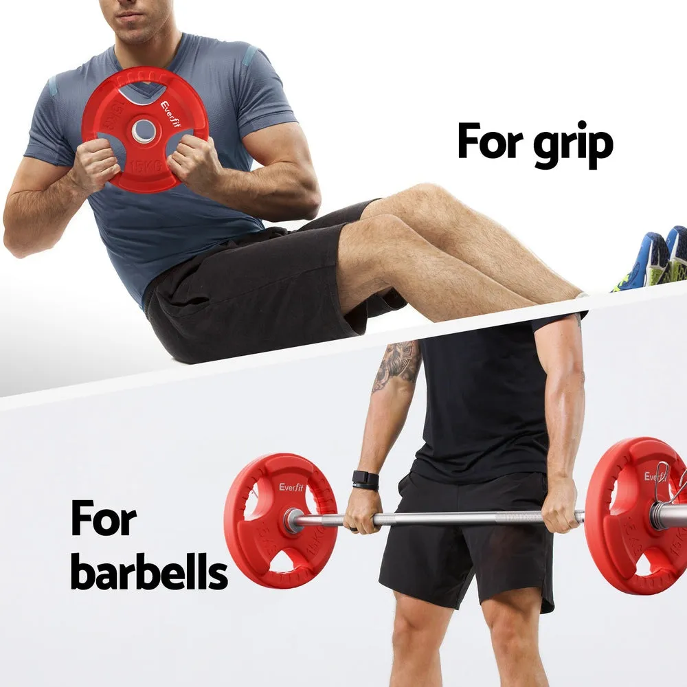 150kg Capacity Weightlifting Barbells Set - Everfit