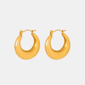 18K Gold-Plated Huggie Earrings