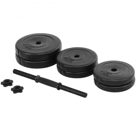 220 lbs Adjustable Cap Weight Dumbbell Set