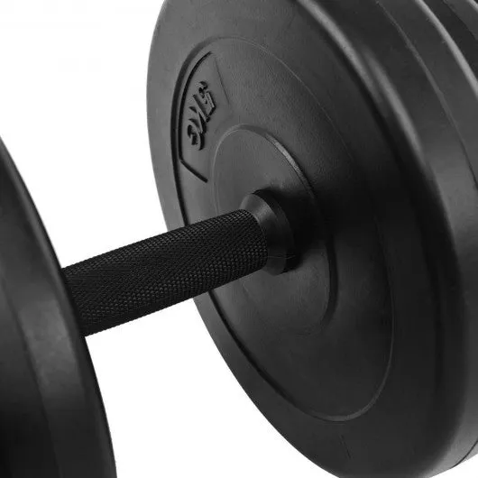 220 lbs Adjustable Cap Weight Dumbbell Set