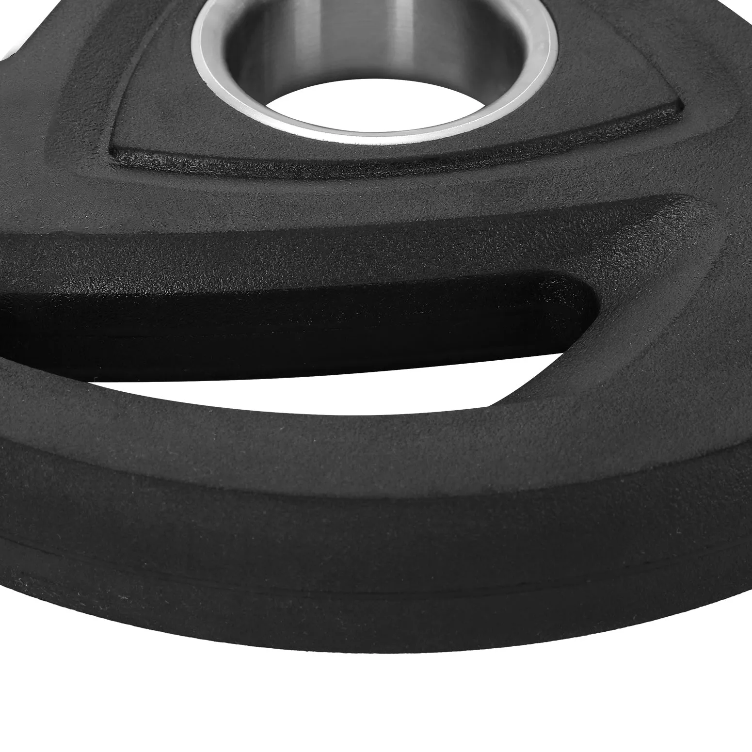 25kg Cast Iron Rubber Coated Weight Plate, Triple Grip - Everfit