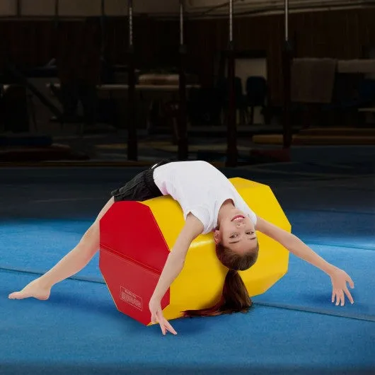 25" x 30" Octagon Skill Shape Exercise Gymnastic Mat-Yellow