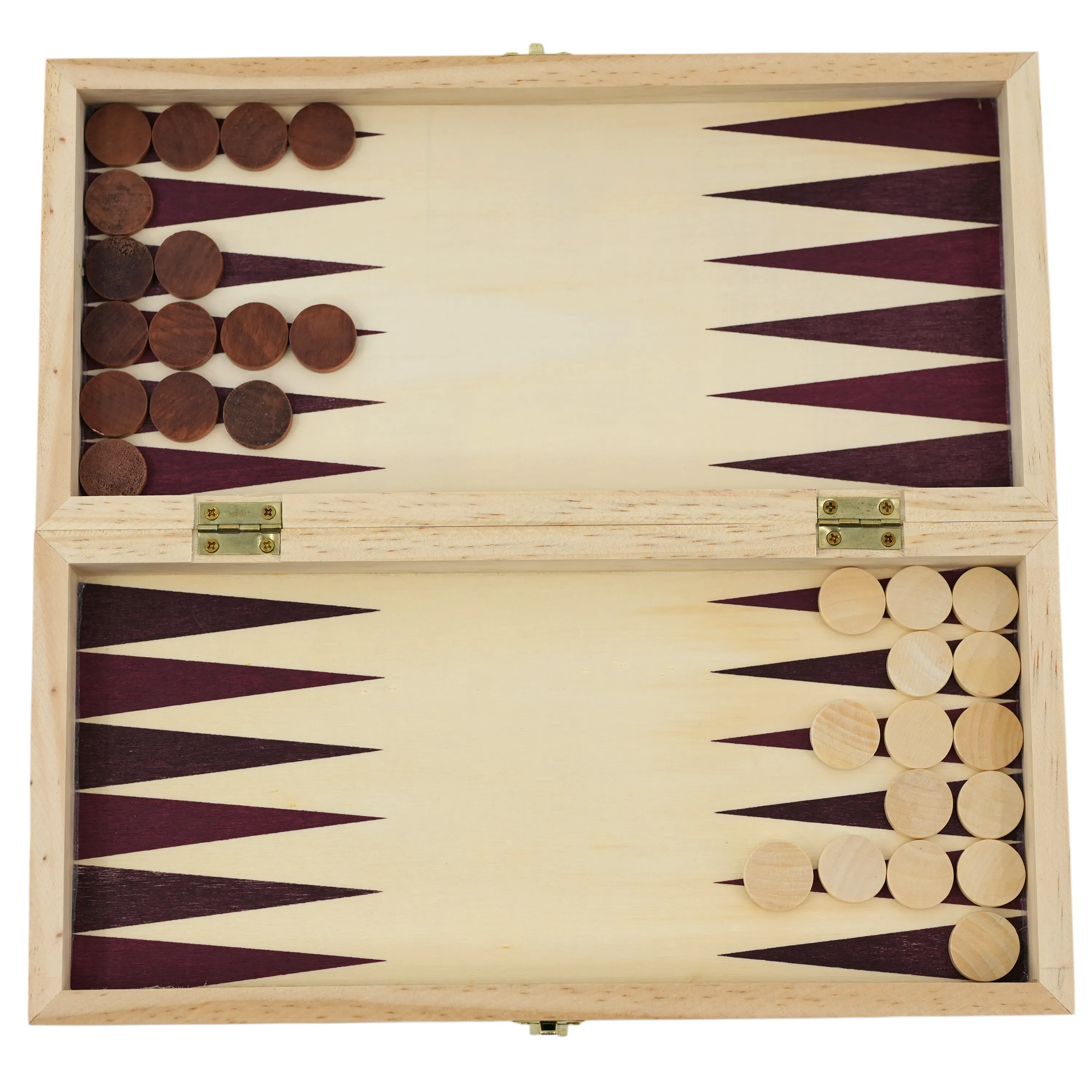 3 in 1 Wooden Compendium Board Game Set