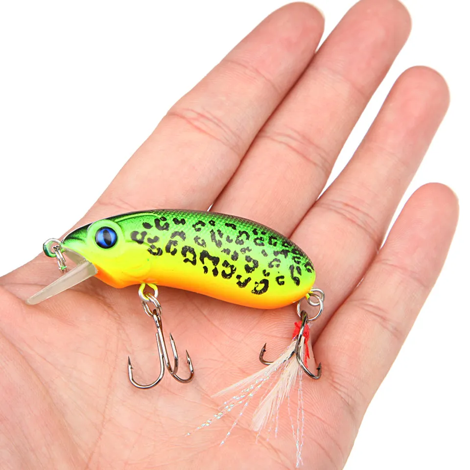 6cm 10g Top Water Fishing Lures Crankbait Swimming Crank Baits Artificial Swimbait Wobblers Fish Tackle