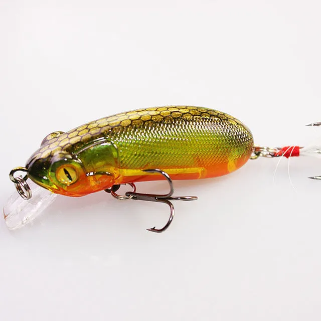 6cm 10g Top Water Fishing Lures Crankbait Swimming Crank Baits Artificial Swimbait Wobblers Fish Tackle