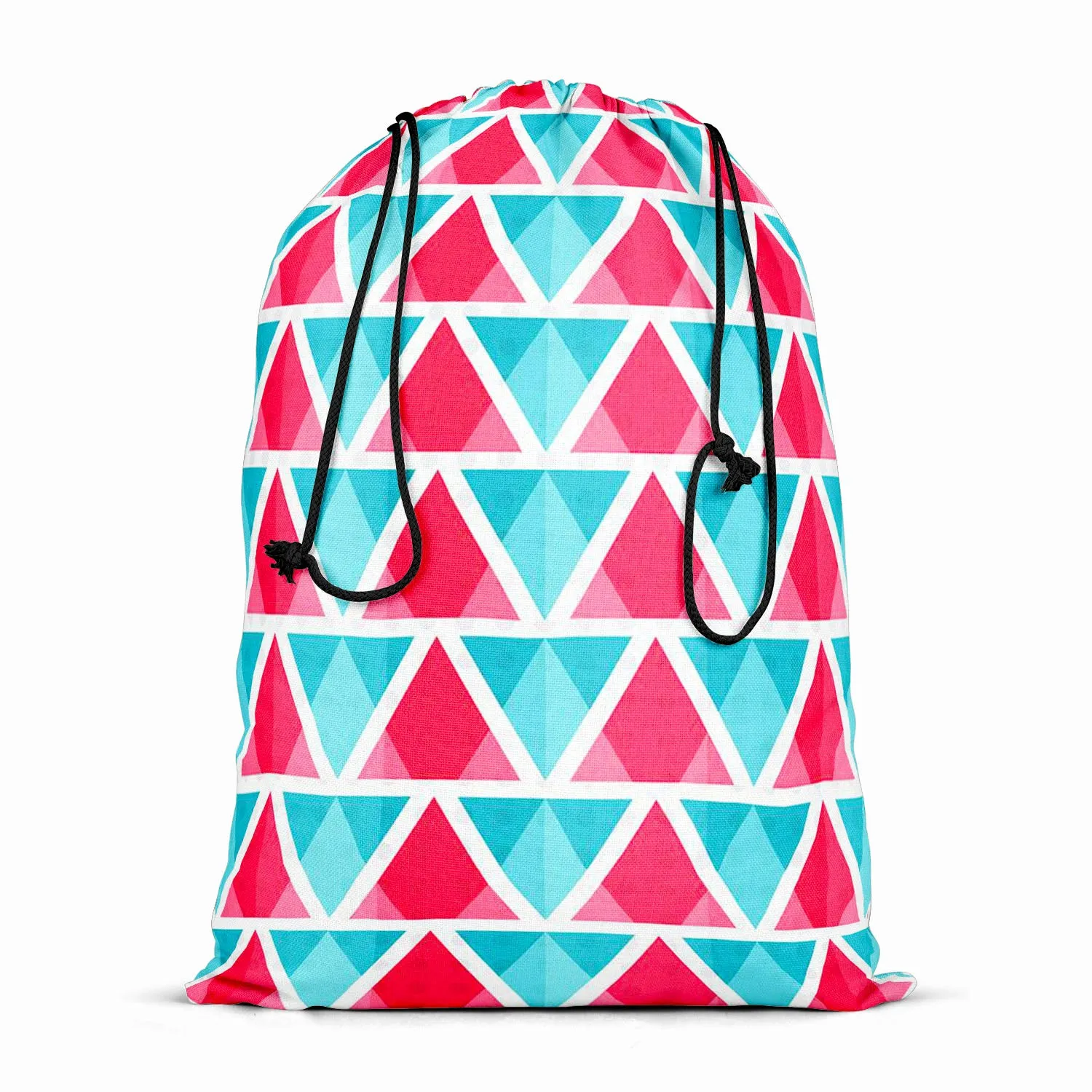 Abstract Triangles D1 Reusable Sack Bag | Bag for Gym, Storage, Vegetable & Travel