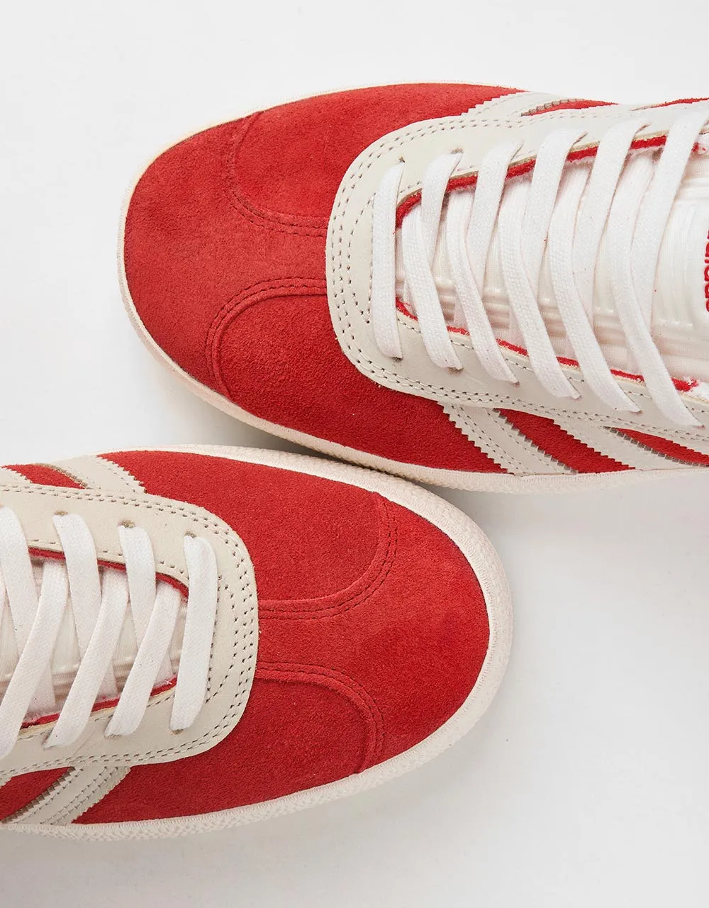 adidas Gazelle ADV Skate Shoes - Better Scarlet/Chalk White/Gold Metallic