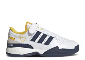 Adidas HUMAN MADE X FORUM LOW 'HAZY YELLOW NAVY' sneakers, white