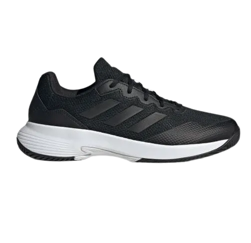 Adidas Men's Gamecourt 2.0 Tennis Shoes - Core Black / Grey Four