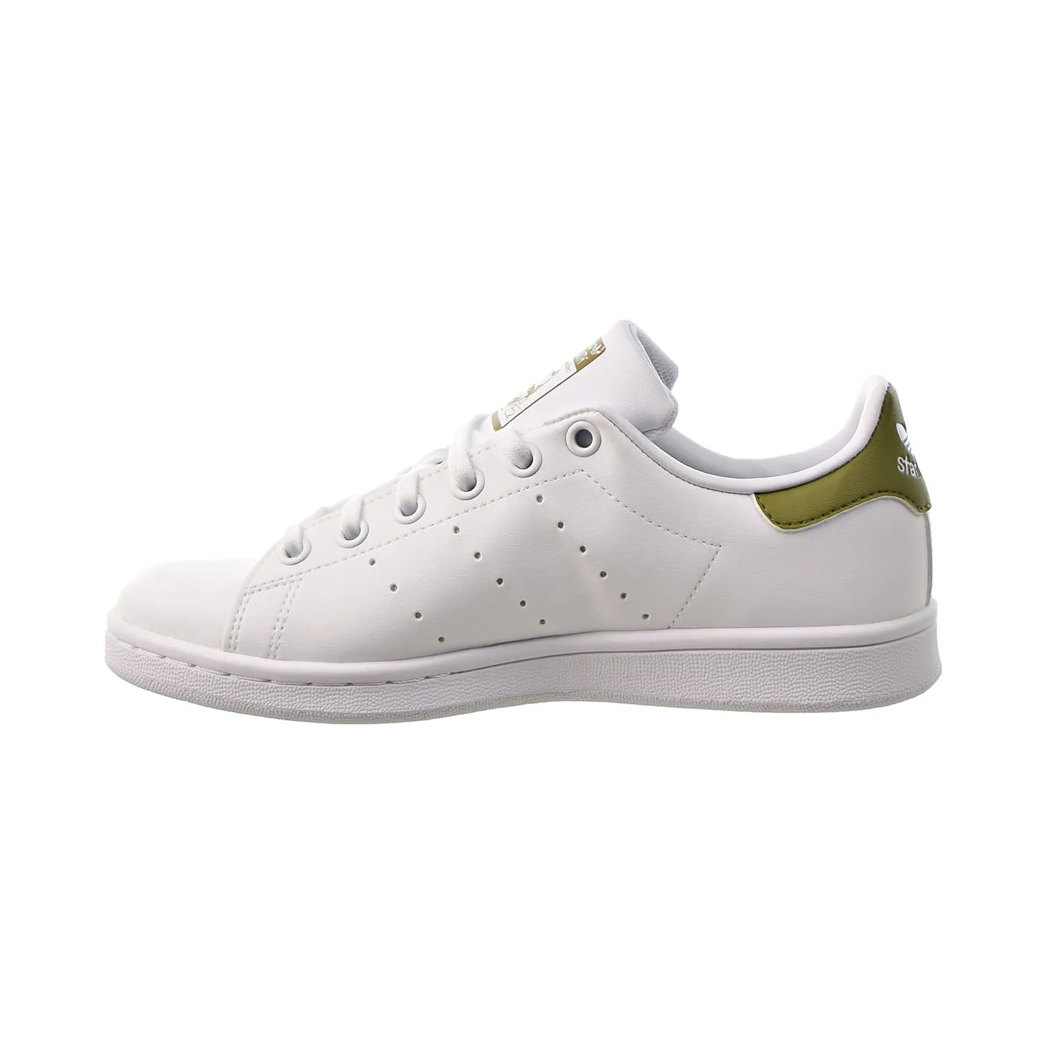 Adidas Stan Smith J Big Kids' Shoes Cloud White-Cloud White-Wild Moss