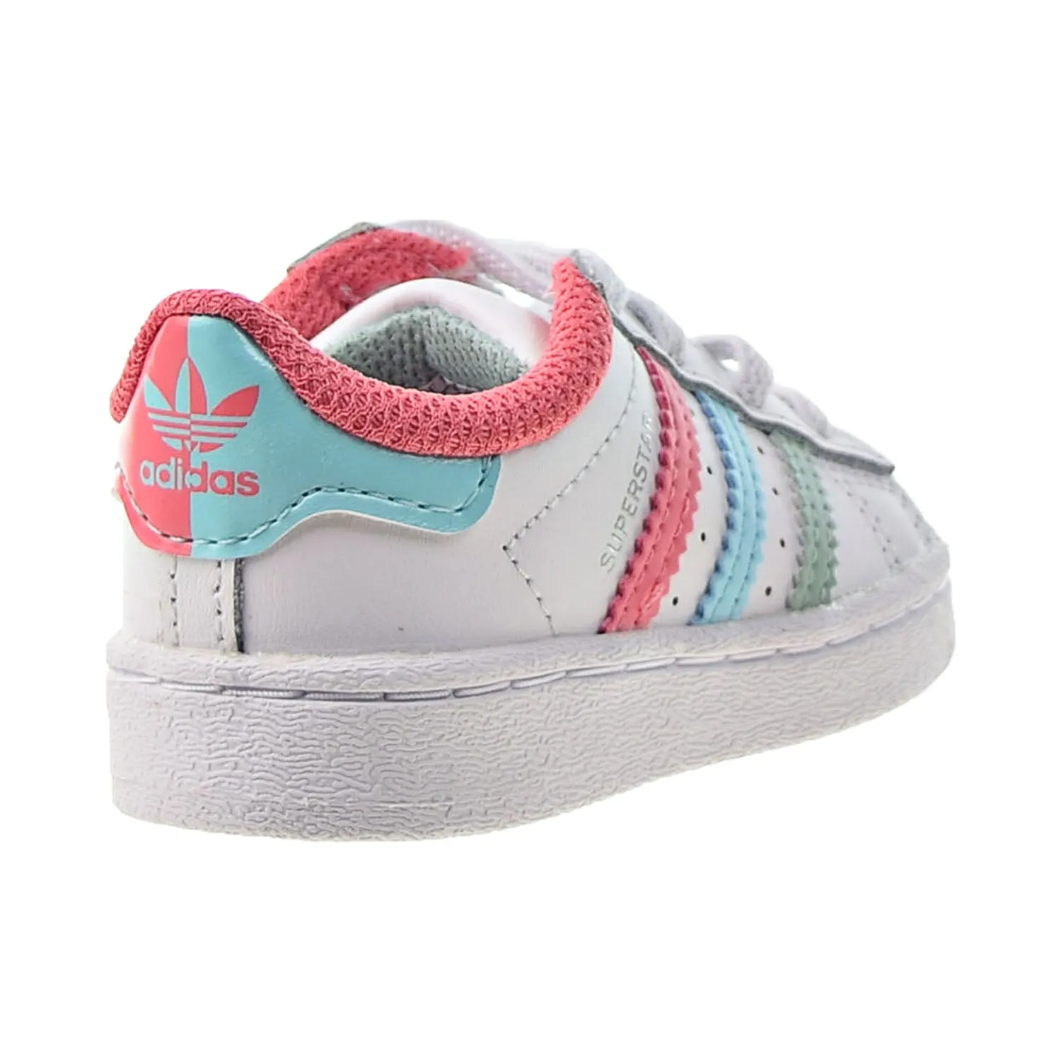 Adidas Superstar EL I Toddlers' Shoes Cloud White-Hazy Rose-Hazy Sky