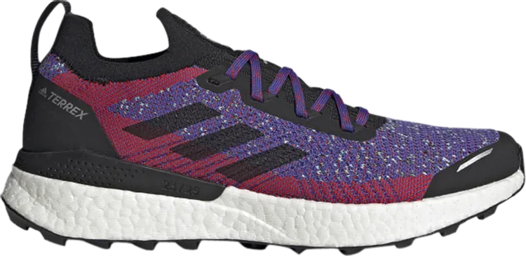 Adidas Terrex Two Ultra Primeblue 'Scarlet Hazy Sky' Sneakers, Purple