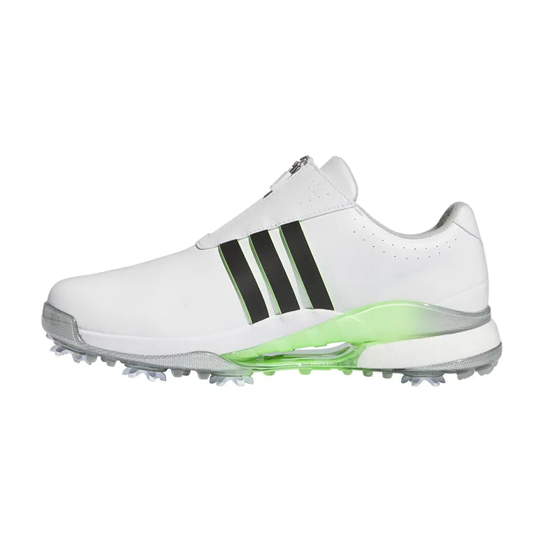 ADIDAS Tour360 BOA Men's Spiked Shoes (White/Black/Green)