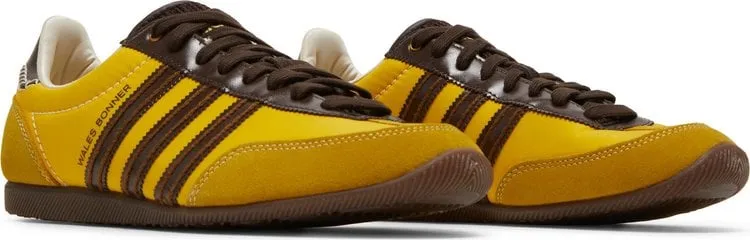 Adidas Wales Bonner x Japan 'Hazy Yellow Dark Brown' Sneakers, yellow