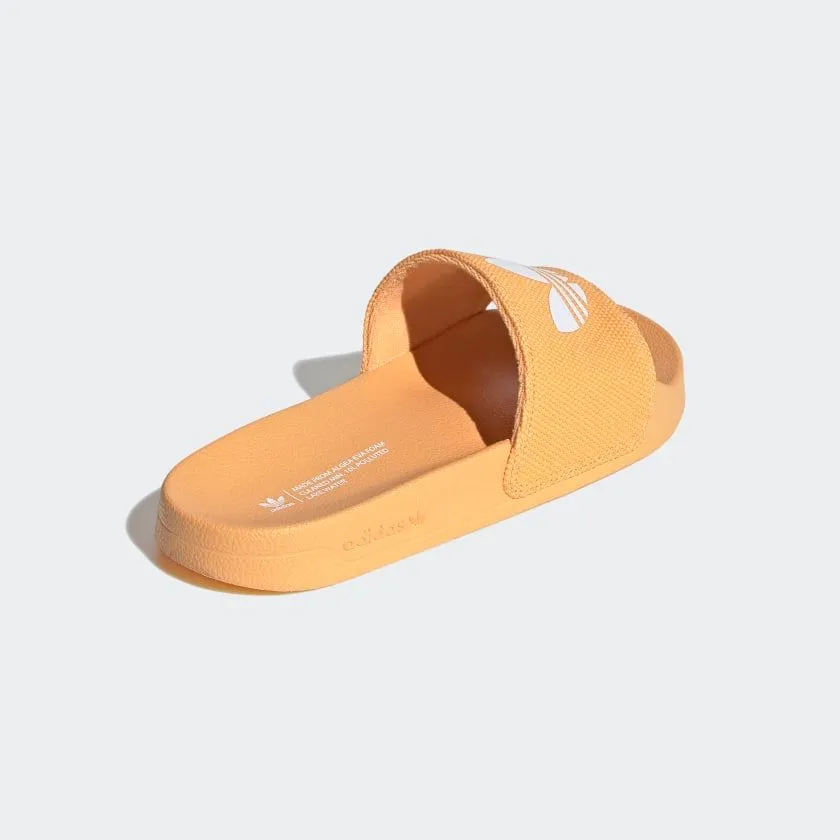 Adidas Women's Adilette Lite Slides - Hazy Orange / Cloud White