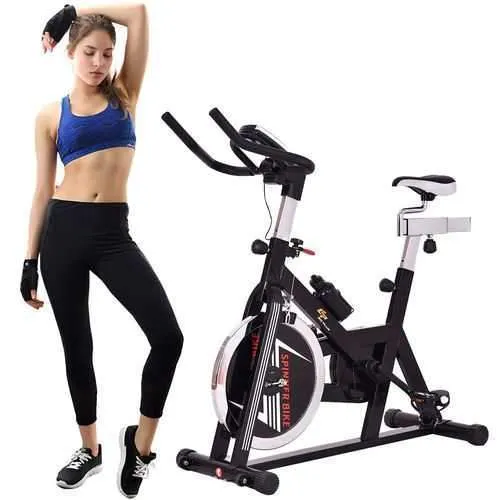 Adjustable Exercise Bike with LCD Display