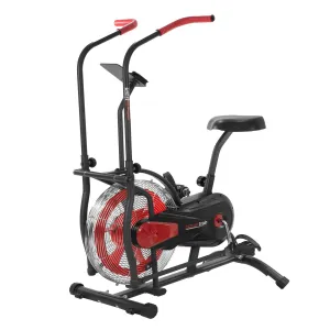 Air Resistance Exercise Bike, LCD, Dual Handles, 110kg