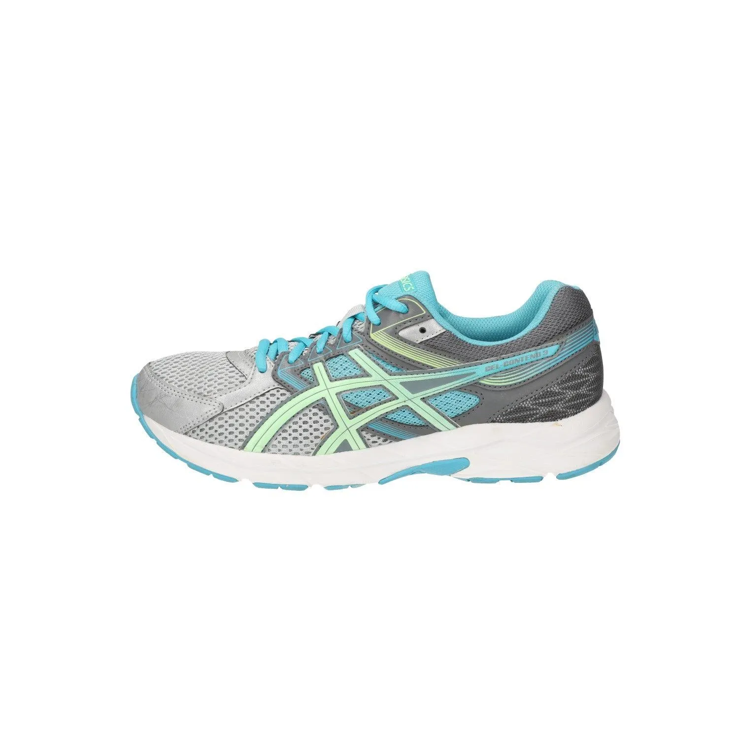 Asics Gelcontend 3 Running Sport Shoes Fabric Blue Colour For Women