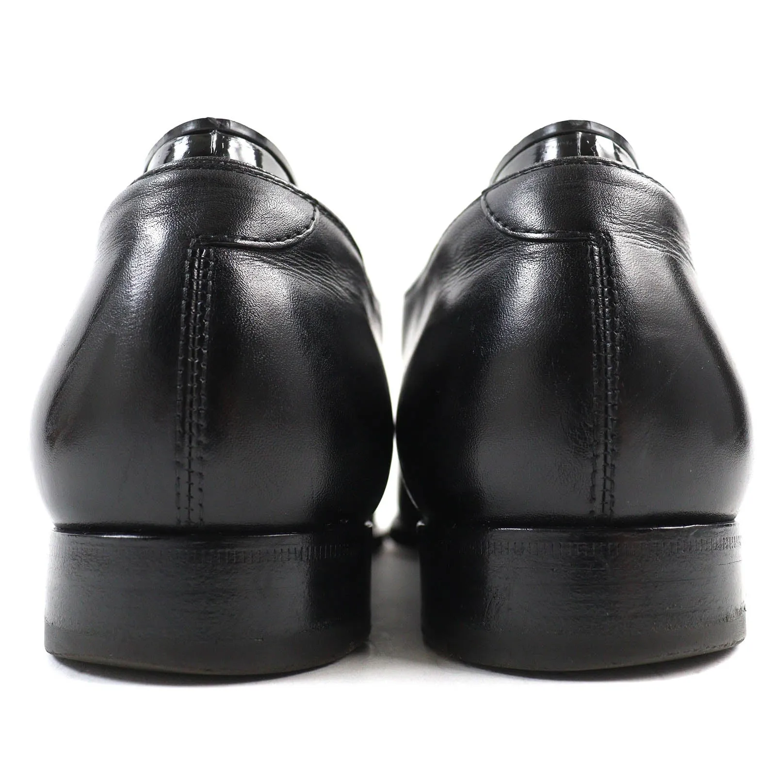 Berluti Leather Monk Shoes Black 6.5