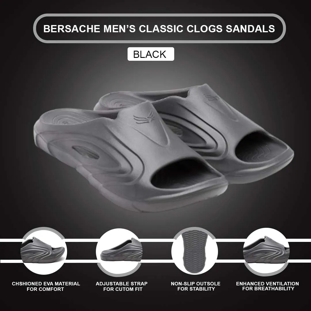 Bersache Extra Soft Classic Casual with  Regular wear with Ultra Soft & Flexibility Technology Flip Flop for Men's & Boy's (6117-Dark Grey)