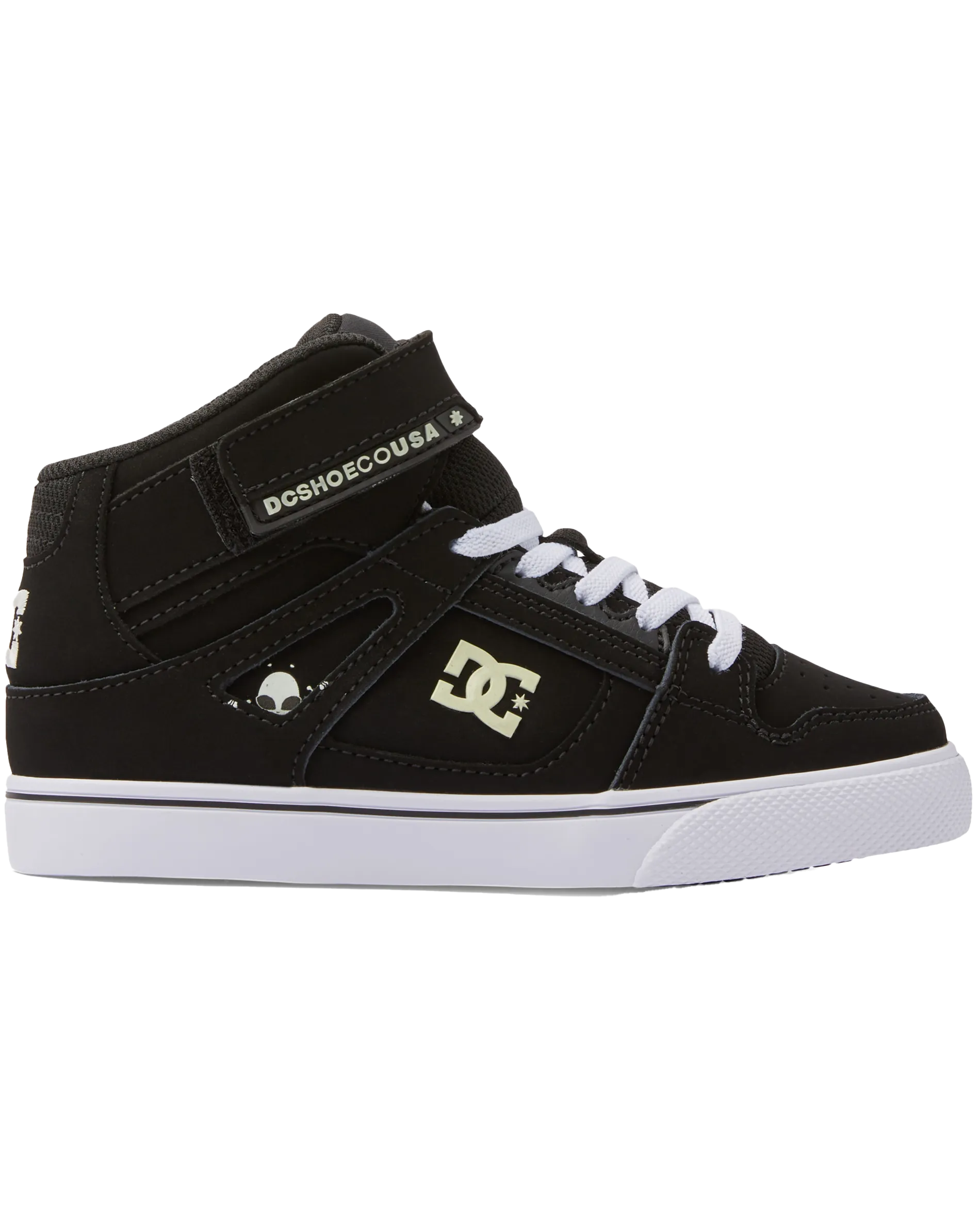 Boys Pure High-Top Shoes in Black & Glow