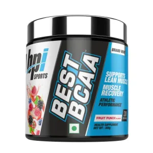 BPI Sports Best BCAA - BCAA Powder - Branched Chain Amino Acids - Muscle Recovery - Muscle Protein Synthesis - Lean Muscle - Improved Performance - Hydration - Fruit Punch - 30 Servings - 300 gram.