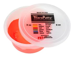 CanDo TheraPutty Exercise Putty, Red, Soft (2oz)