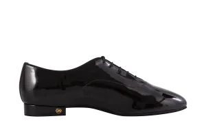 Dance Naturals 117 Lido Men's Ballroom Dance Shoe Available in Black Patent or Black Fabric