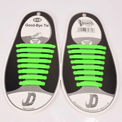 DJ-S2788 New Design  Fashion Lazy Elastic Shoelaces Unisex Elastic Shoelace T-tie Creative Lazy Silicone Laces No Tie Rubber