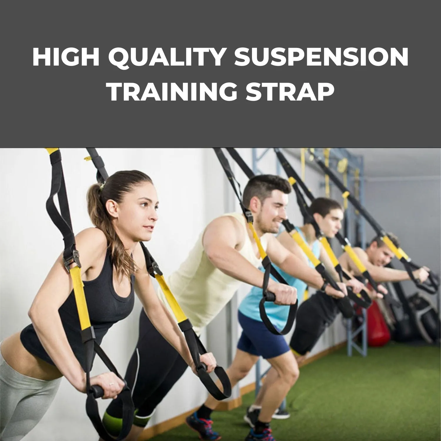 Durable Suspension Trainer Resistance System Kit, 400kg, VERPEAK