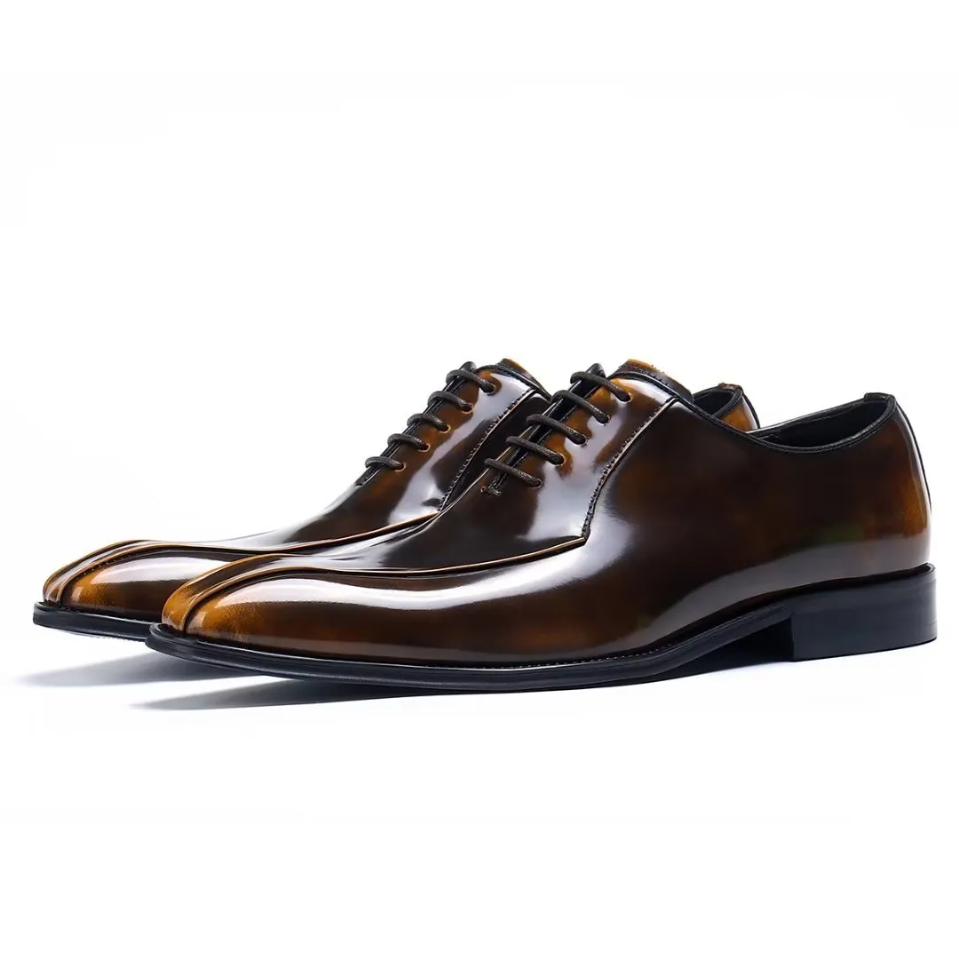 EleganLux Genuine Leather Oxford Dress Shoes