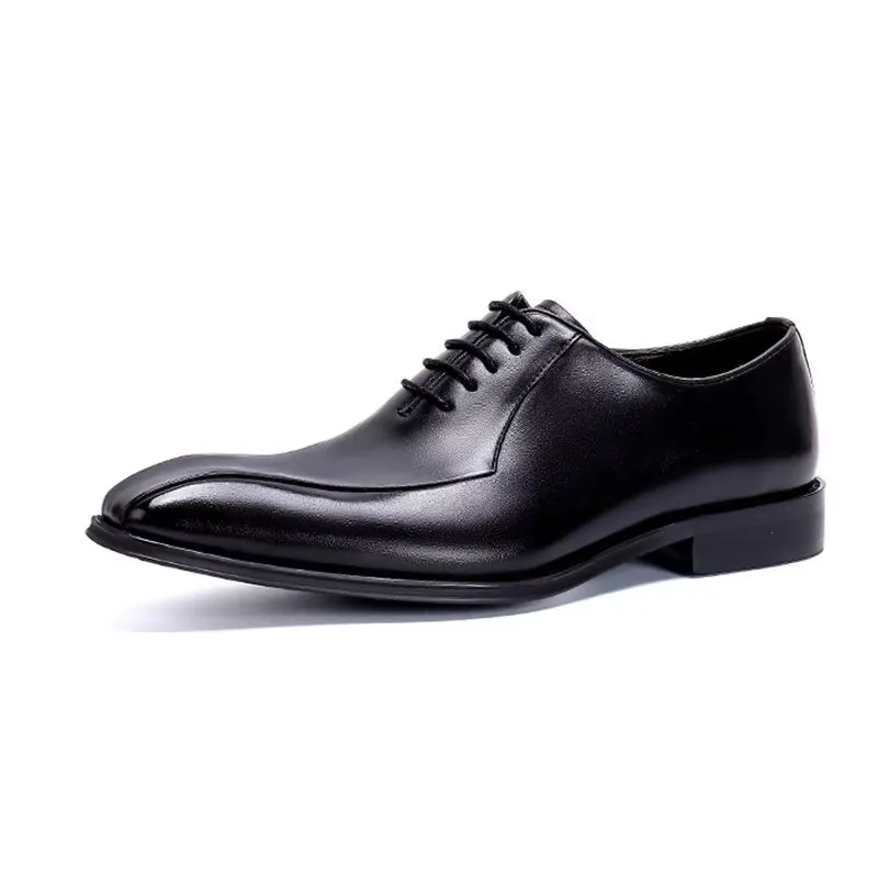 EleganLux Genuine Leather Oxford Dress Shoes