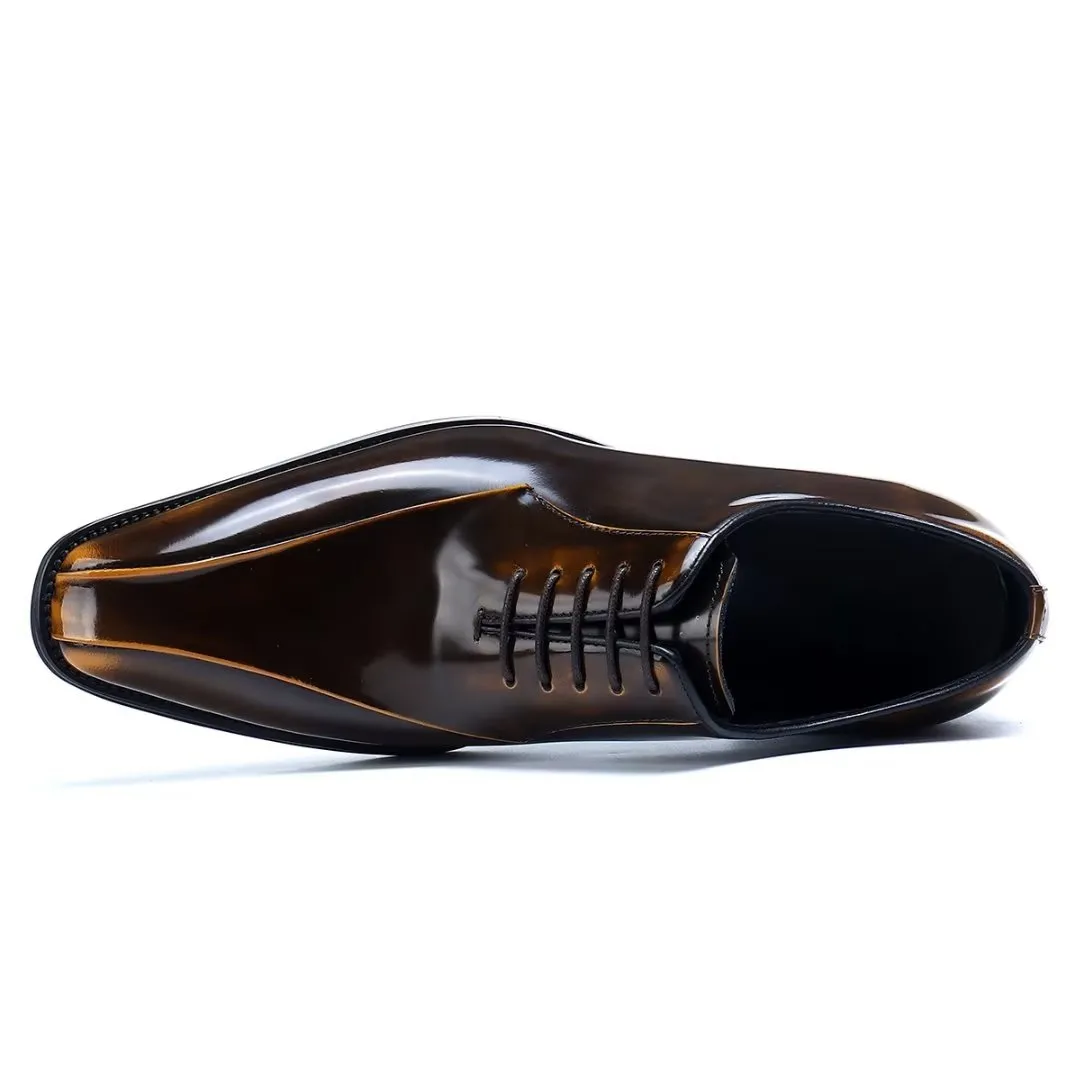 EleganLux Genuine Leather Oxford Dress Shoes