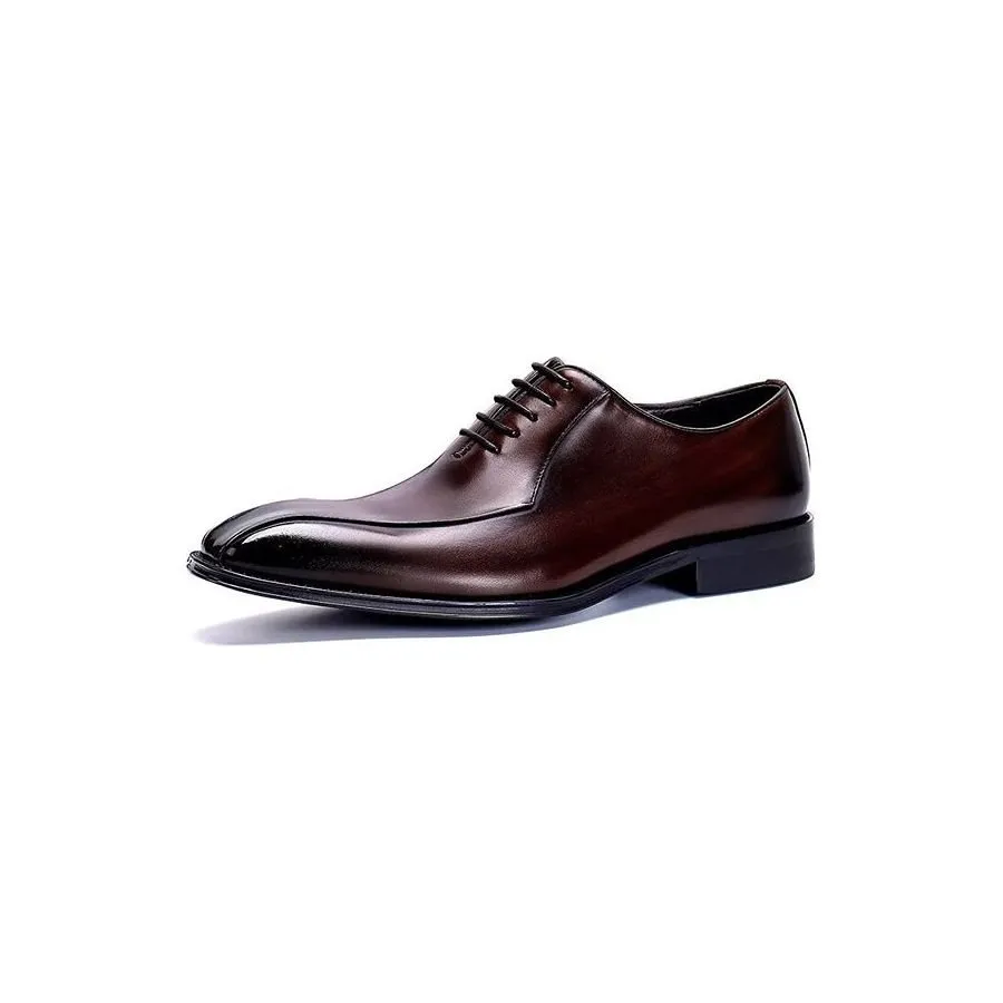 EleganLux Genuine Leather Oxford Dress Shoes