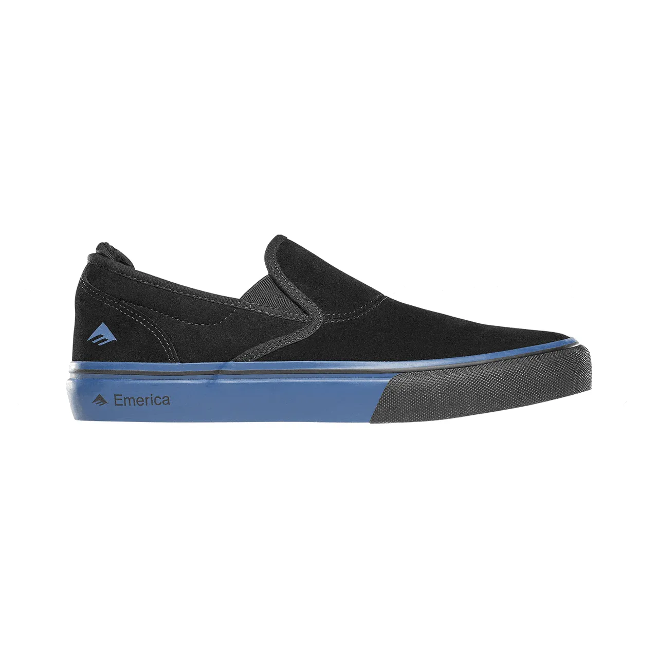 Emerica Wino Slip On Shoe - Black/Blue/Black