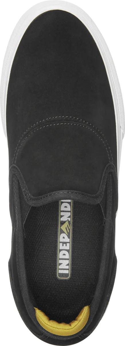 Emerica x Independent Wino Skate Shoes - Black/White