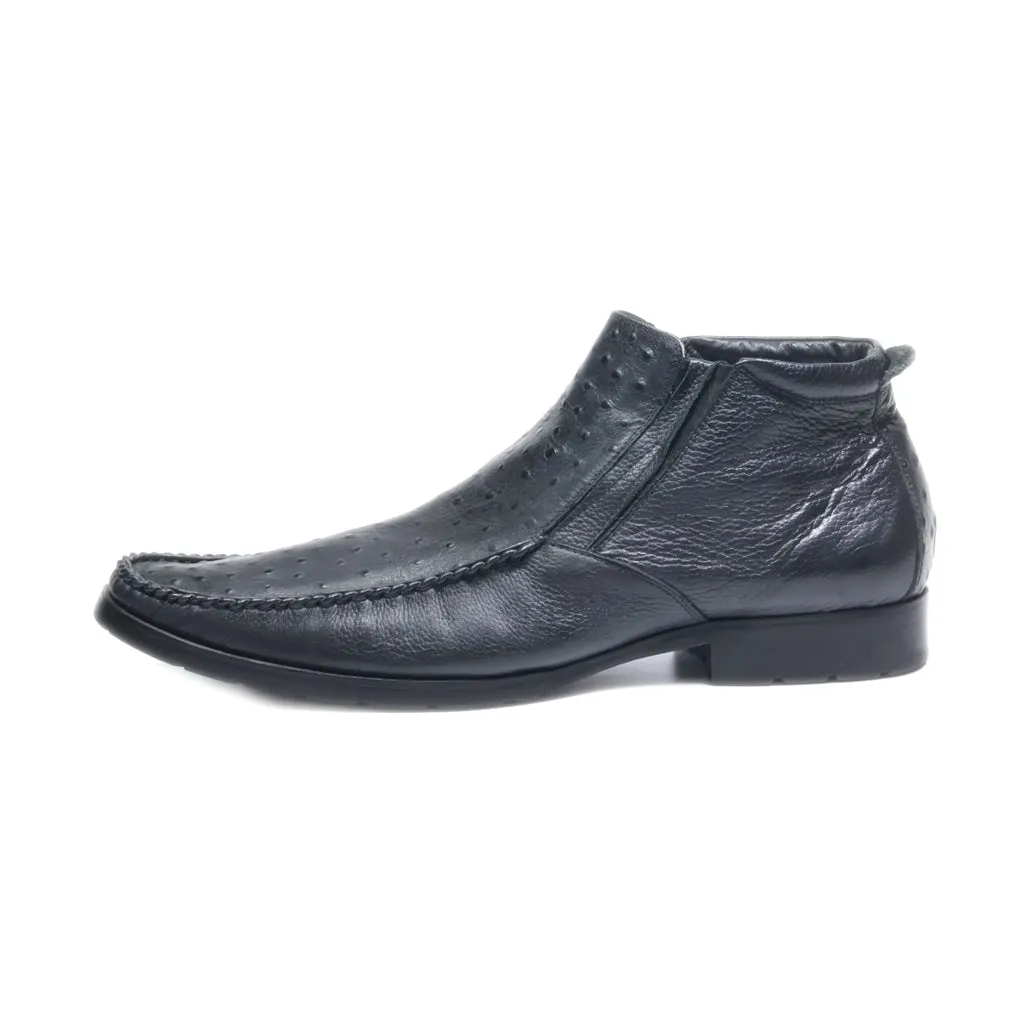 Emporio Prima Formal Boots Leather Black Colour For Men