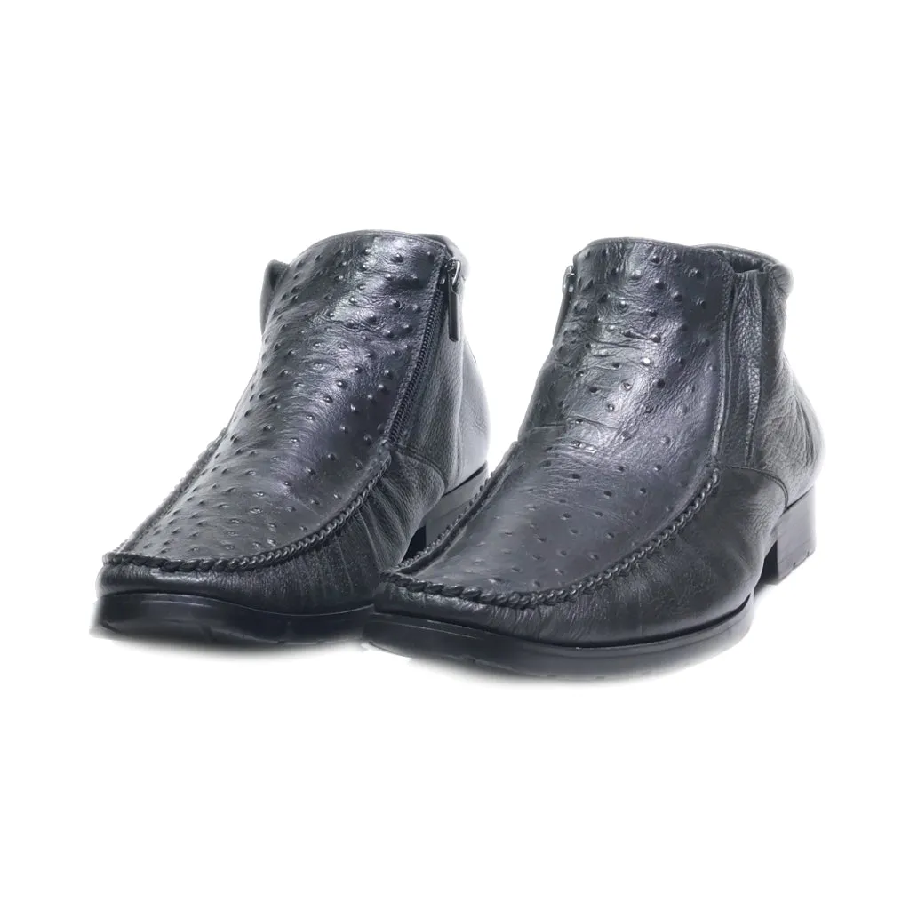 Emporio Prima Formal Boots Leather Black Colour For Men