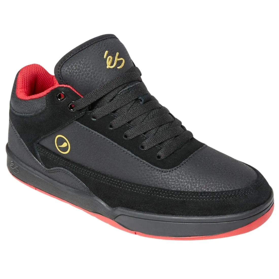 eS Stylus Mid X Wade Desarmo Skate Shoes - Black/Red