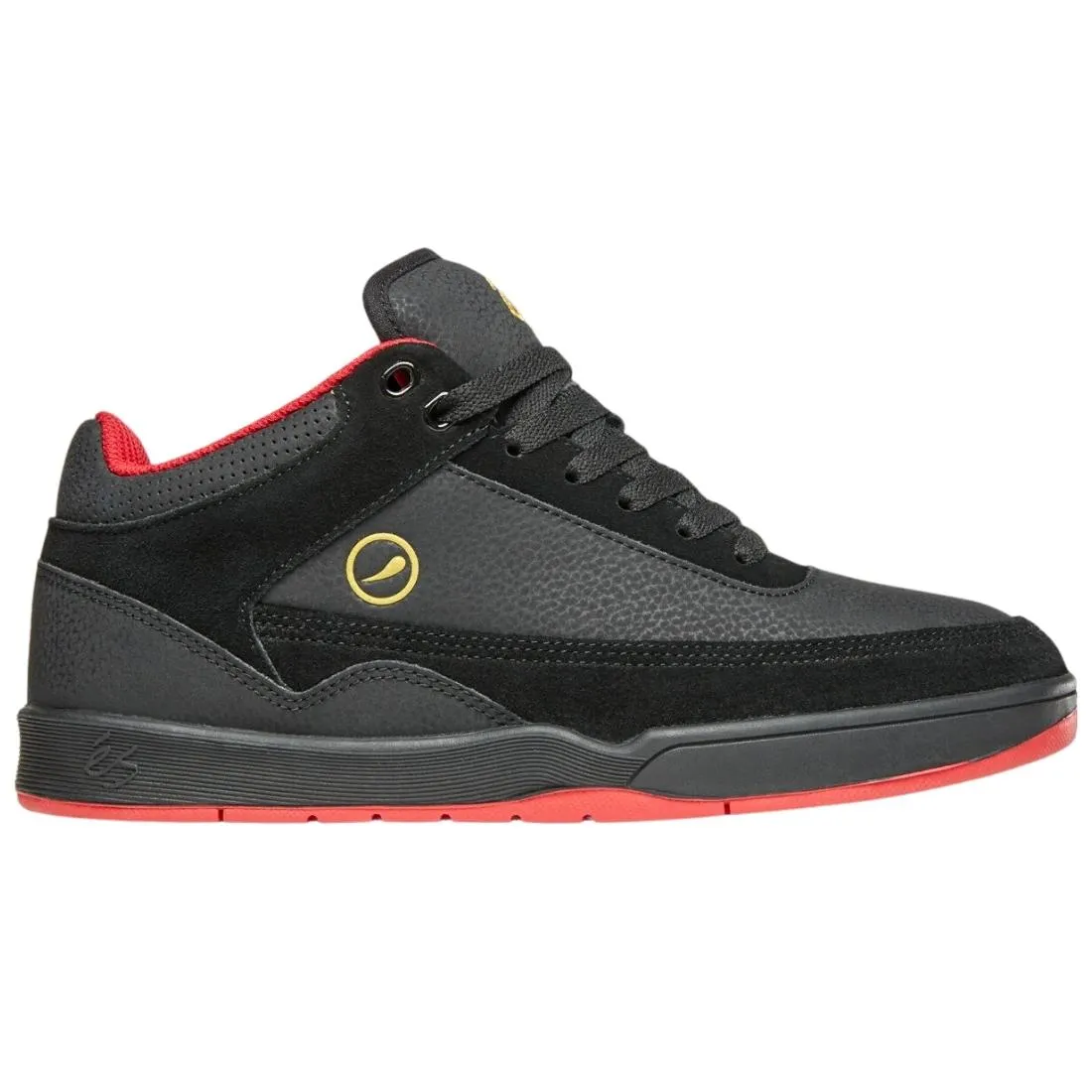 eS Stylus Mid X Wade Desarmo Skate Shoes - Black/Red