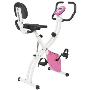 Folding Exercise Bike w/ 8-Level Magnetic Resistance, Adjustable Height