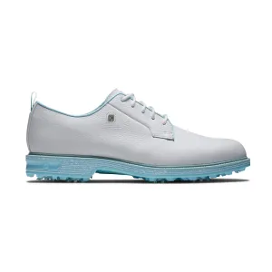 FOOTJOY Pastels Lace Men's Spikeless Shoes (White/White/Blue)