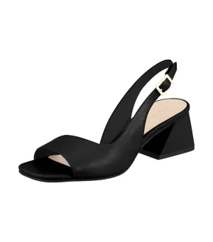 Geometric Heel Sandals Saara Black