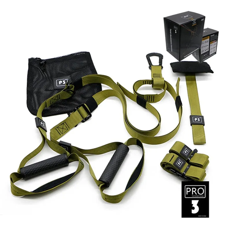 Hanging Training Strap Fitness Suspension Training Belt Sling Body Trainer Resistance Bands Set Fitness Gym Equipment