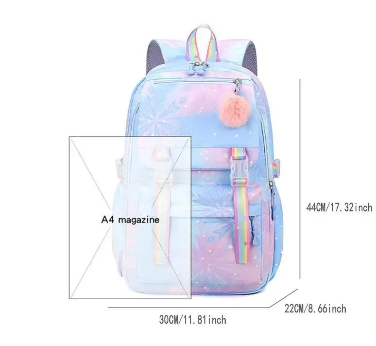 Hello Kitty Large Capacity Backpack – Kids' Waterproof School Bag