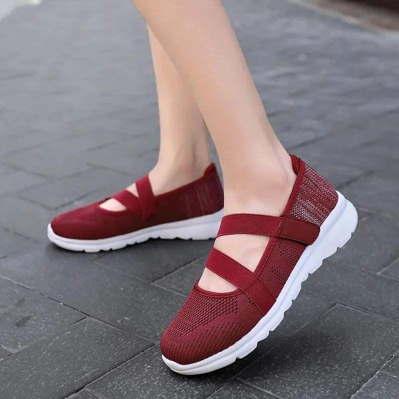 Hook and Loop Fly Weave Breathable shoes