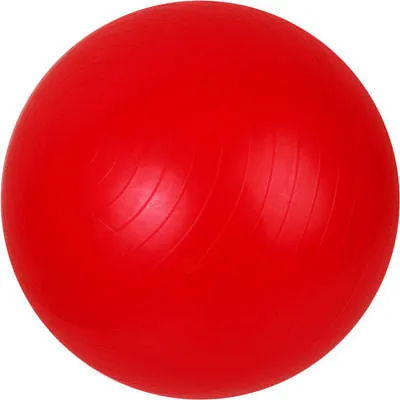 Inflatable Red Stability Exercise Fitness Workout Exercising Yoga Round Ball